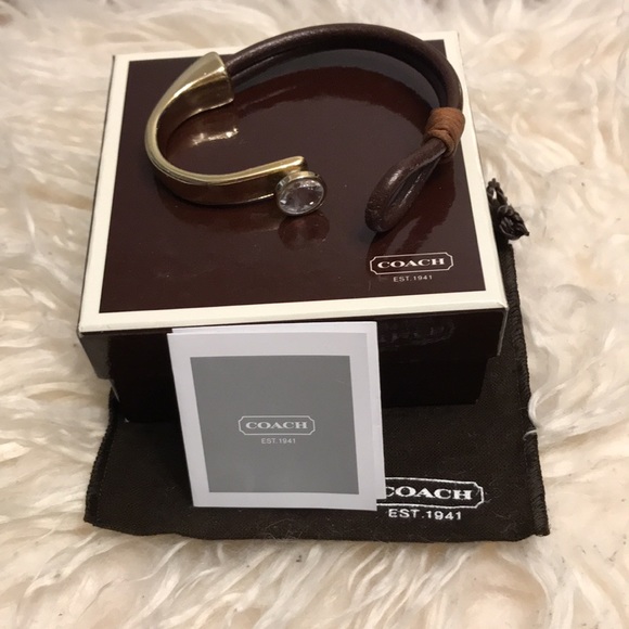 Coach leather and brass bracelet - Picture 7 of 16